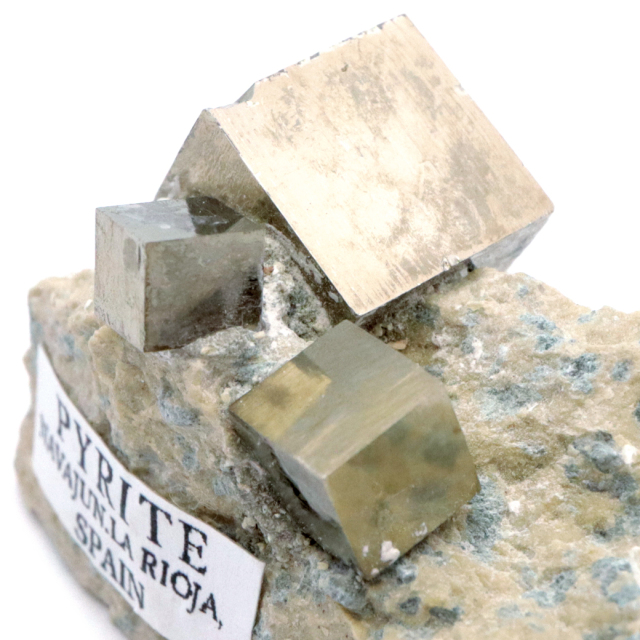 パイライト 原石 母岩付き スペイン ナバフン産 キュービック 結晶 1点もの 黄鉄鉱 pyrite パワーストーン 天然石
