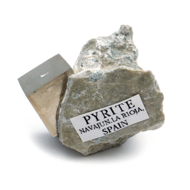 パイライト 原石 母岩付き スペイン ナバフン産 キュービック 結晶 1点もの 黄鉄鉱 pyrite パワーストーン 天然石
