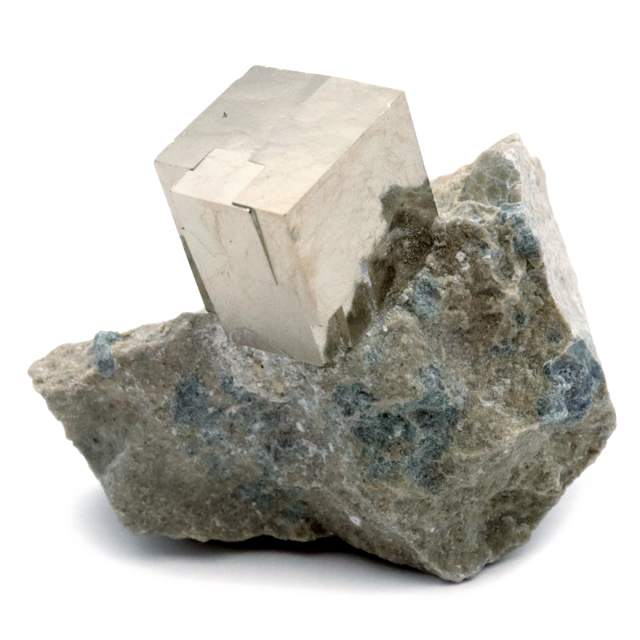 パイライト 原石 母岩付き スペイン ナバフン産 キュービック 結晶 1点もの 黄鉄鉱 pyrite パワーストーン 天然石
