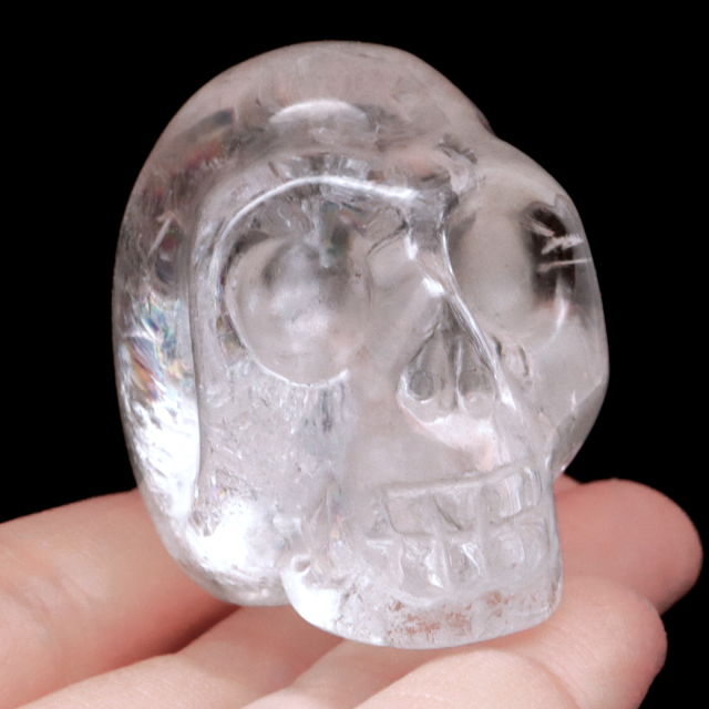 天然水晶 ドクロ 置物 サイズ大
