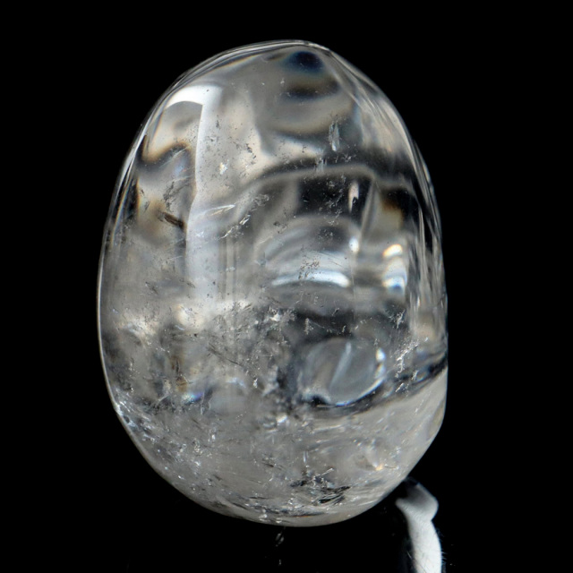 クリスタル スカル 天然水晶 虹入り 骸骨 置物 アイリスクォーツ