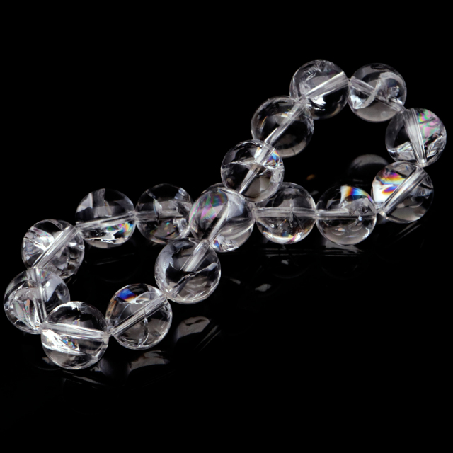 虹入り 水晶 アイリスクォーツ 12mm 3Aブレスレット ヒマラヤ産 天然石 楽天市場】アイリスクォーツ 12mm ブレスレット 天然石 天然水晶
