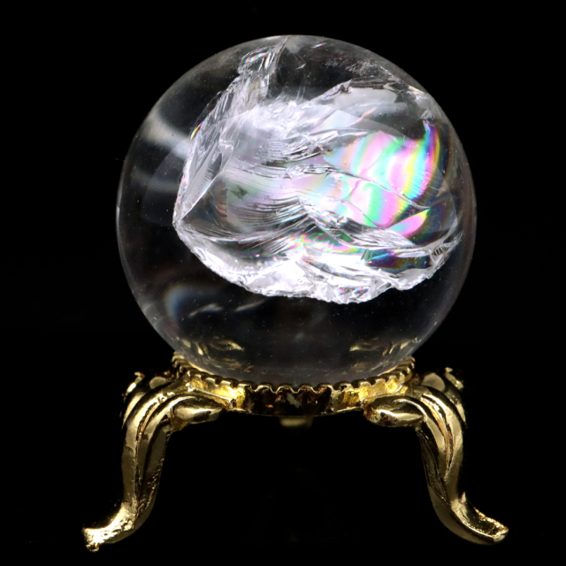 天然石　水晶球 エンジェルラダークオーツ　綺麗な青光　45.1㍉130g 天然石 水晶球 エンジェルラダークオーツ 綺麗な青光 45.1㍉130g