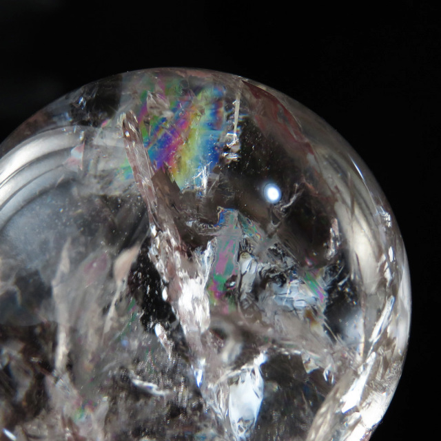アイリスクォーツ 虹入り 水晶 丸玉  天然石 パワーストーン