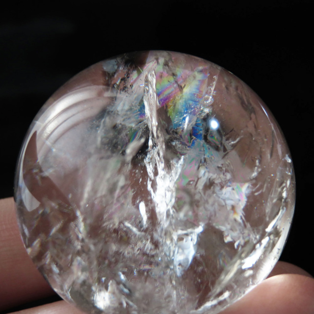 アイリスクォーツ 虹入り 水晶 丸玉  天然石 パワーストーン
