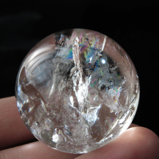 アイリスクォーツ 虹入り 水晶 丸玉  天然石 パワーストーン