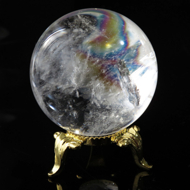 アイリスクォーツ 虹入り 水晶 丸玉  天然石 パワーストーン