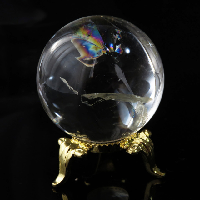 アイリスクォーツ 虹入り 水晶 丸玉  天然石 パワーストーン