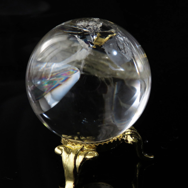 アイリスクォーツ 虹入り 水晶 丸玉  天然石 パワーストーン