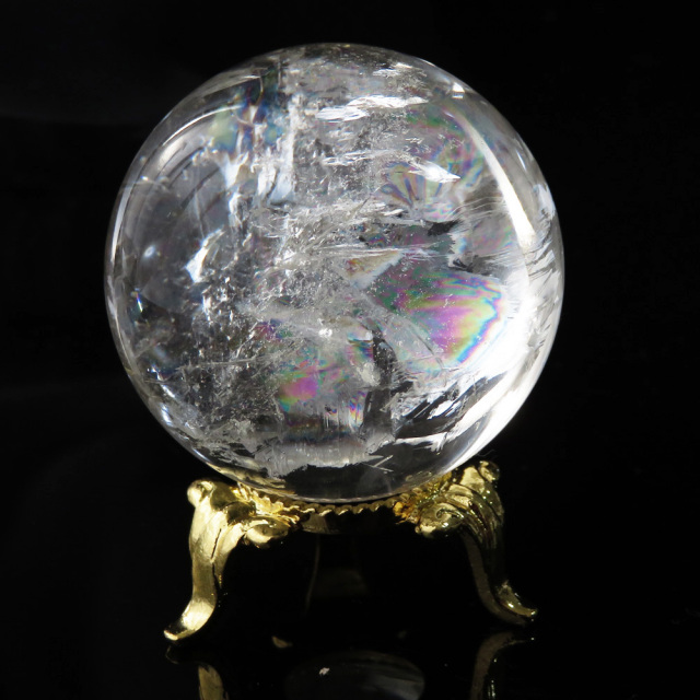 アイリスクォーツ 虹入り 水晶 丸玉  天然石 パワーストーン