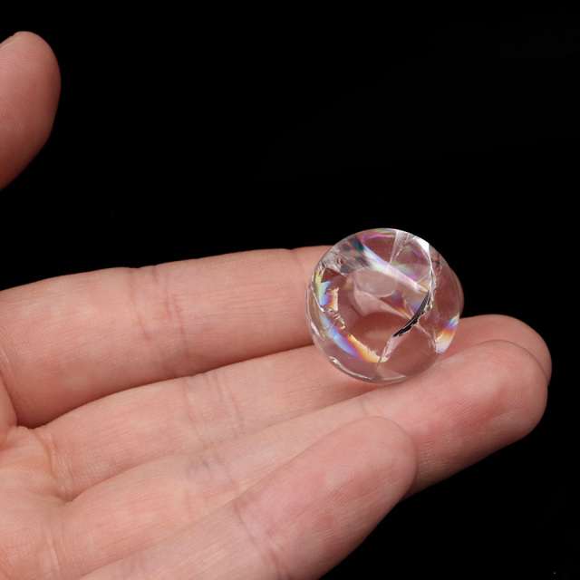アイリスクォーツ 丸玉 水晶 虹入り AA 天然 台座付き レインボー パワーストーン 天然石