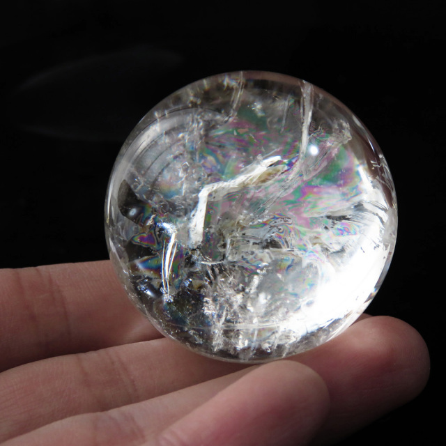 アイリスクォーツ 虹入り 水晶 丸玉  天然石 パワーストーン