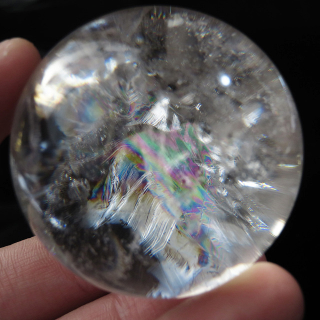 アイリスクォーツ 虹入り 水晶 丸玉  天然石 パワーストーン