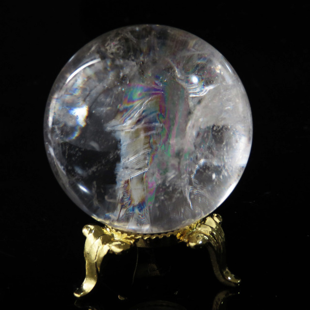 アイリスクォーツ 虹入り 水晶 丸玉  天然石 パワーストーン