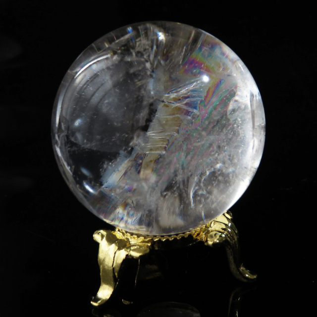 アイリスクォーツ 虹入り 水晶 丸玉  天然石 パワーストーン