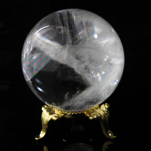 アイリスクォーツ 虹入り 水晶 丸玉  天然石 パワーストーン