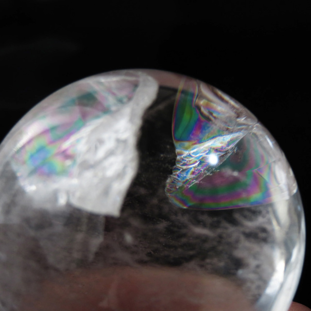 アイリスクォーツ 虹入り 水晶 丸玉  天然石 パワーストーン