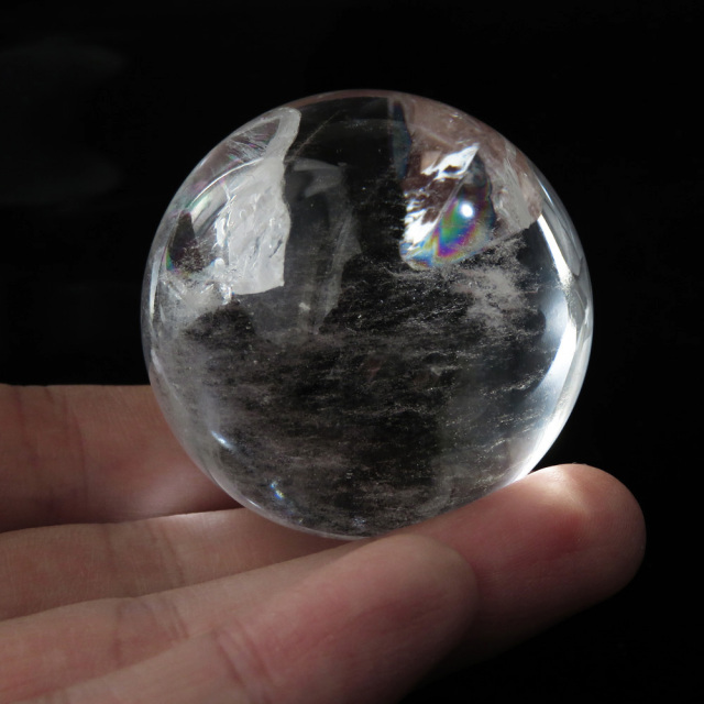 アイリスクォーツ 虹入り 水晶 丸玉  天然石 パワーストーン
