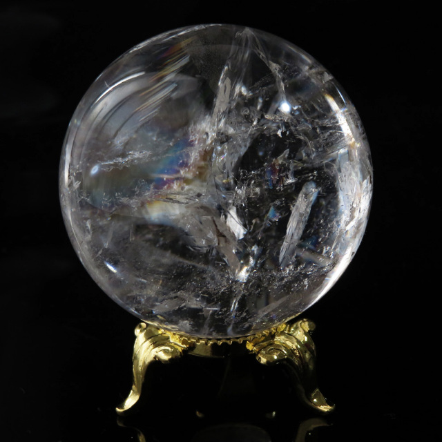 アイリスクォーツ 虹入り 水晶 丸玉  天然石 パワーストーン