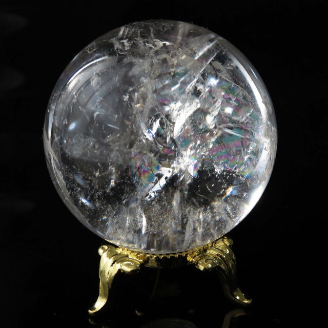 アイリスクォーツ 虹入り 水晶 丸玉  天然石 パワーストーン