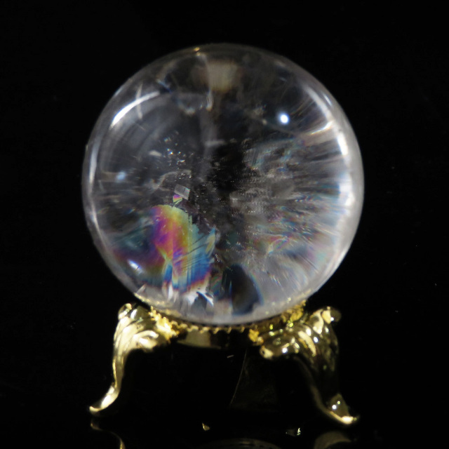 アイリスクォーツ 虹入り 水晶 丸玉  天然石 パワーストーン
