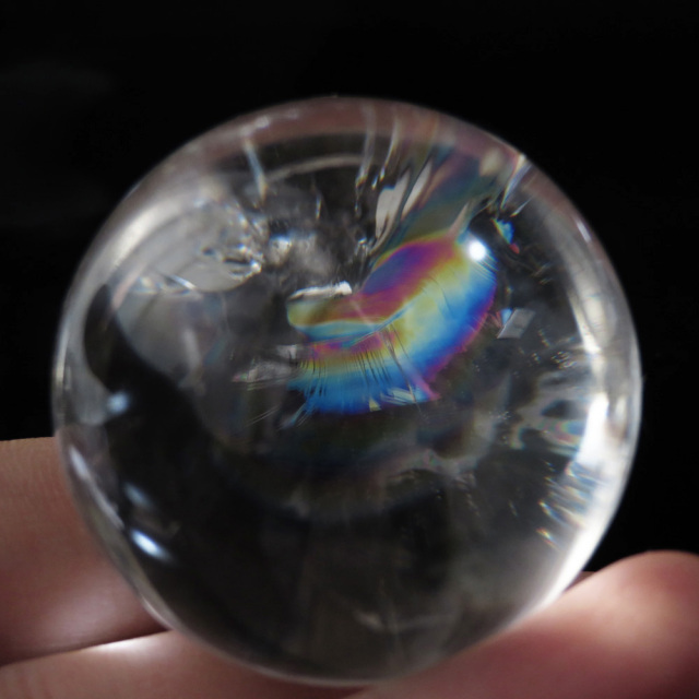 アイリスクォーツ 虹入り 水晶 丸玉  天然石 パワーストーン