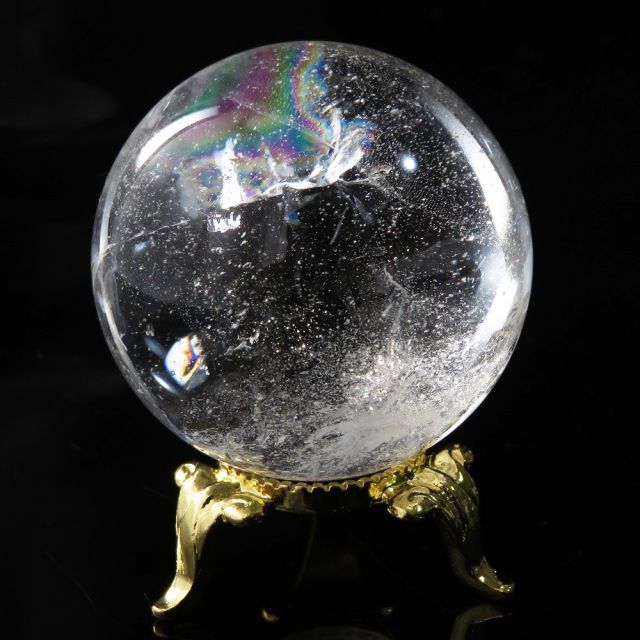 アイリスクォーツ 虹入り 水晶 丸玉  天然石 パワーストーン