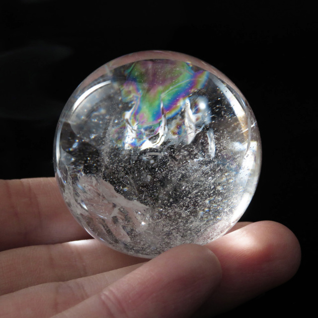 アイリスクォーツ 虹入り 水晶 丸玉  天然石 パワーストーン