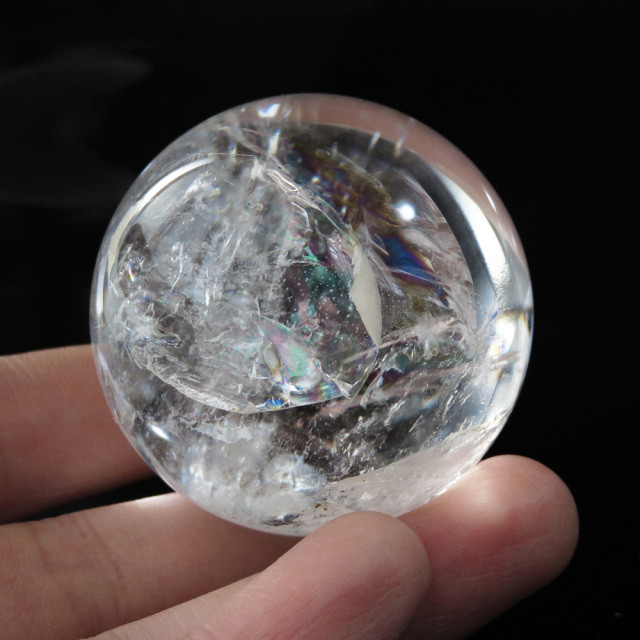 アイリスクォーツ 虹入り 水晶 丸玉  天然石 パワーストーン