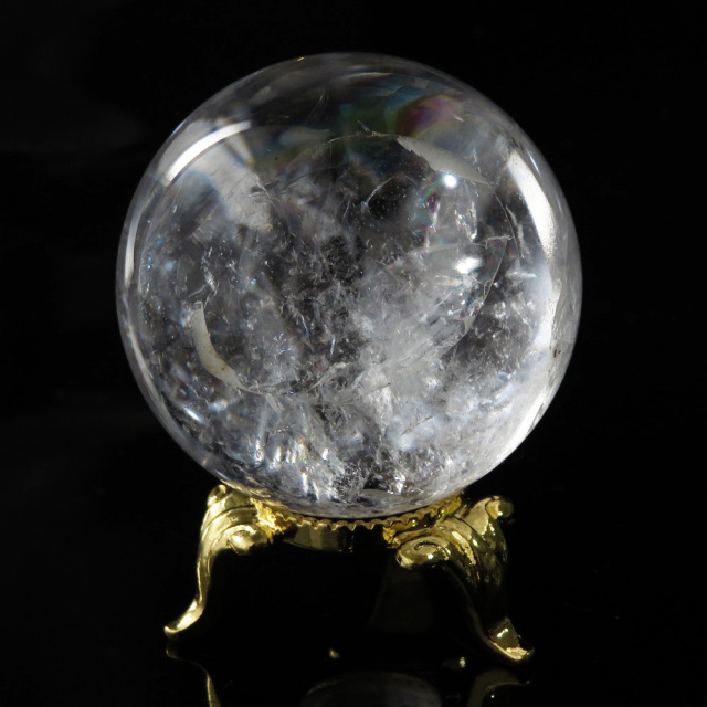 アイリスクォーツ 虹入り 水晶 丸玉  天然石 パワーストーン
