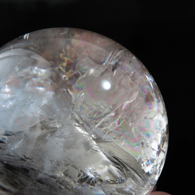 アイリスクォーツ 虹入り 水晶 丸玉  天然石 パワーストーン