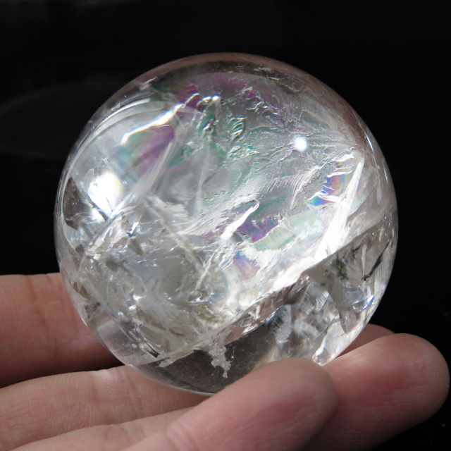 アイリスクォーツ 虹入り 水晶 丸玉  天然石 パワーストーン