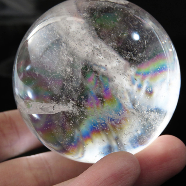 アイリスクォーツ 虹入り 水晶 丸玉  天然石 パワーストーン