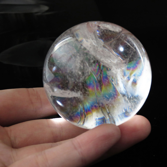 アイリスクォーツ 虹入り 水晶 丸玉  天然石 パワーストーン