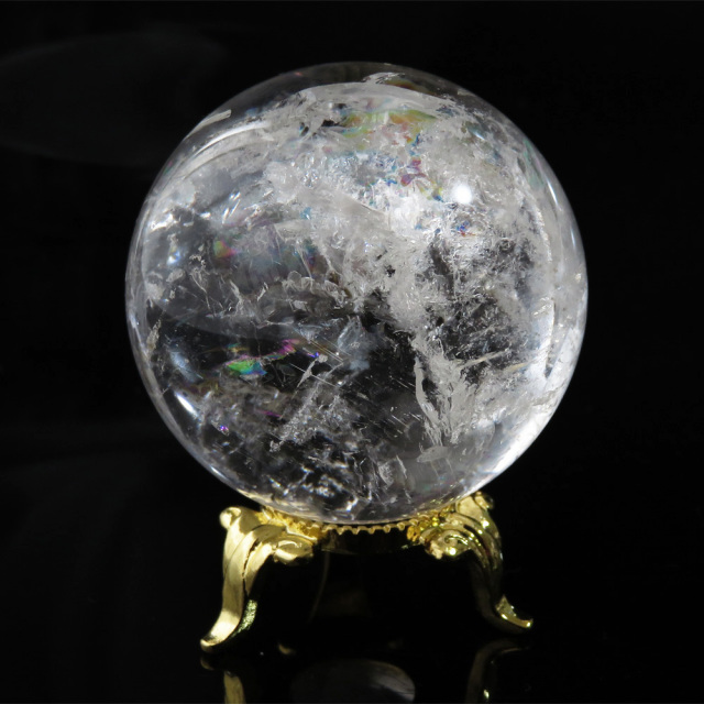 アイリスクォーツ 虹入り 水晶 丸玉  天然石 パワーストーン