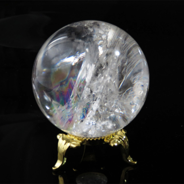 アイリスクォーツ 虹入り 水晶 丸玉  天然石 パワーストーン