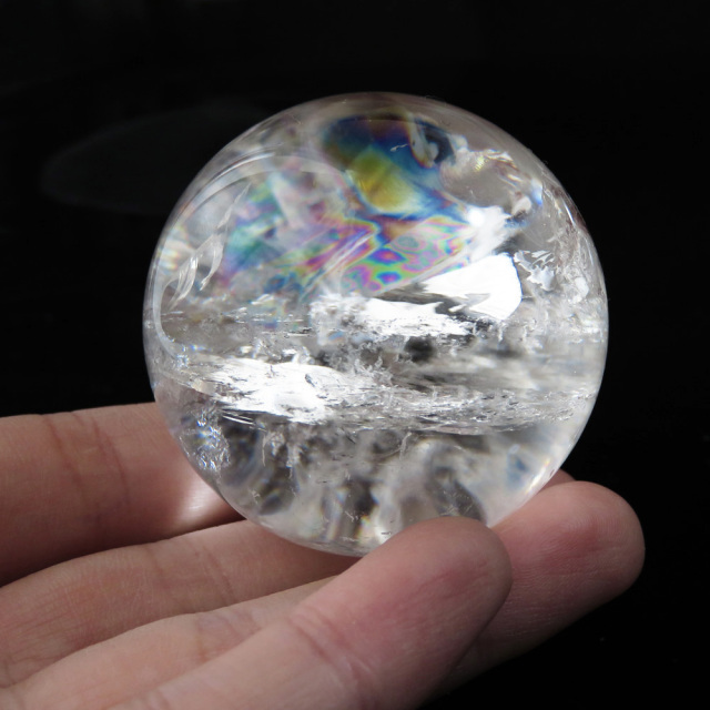 アイリスクォーツ 虹入り 水晶 丸玉  天然石 パワーストーン