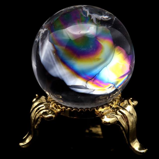 大きい水晶　虹入り　レインボークリスタル　アイリスクォーツ 楽天市場】虹色の彩 アイリスクォーツ レインボークリスタル