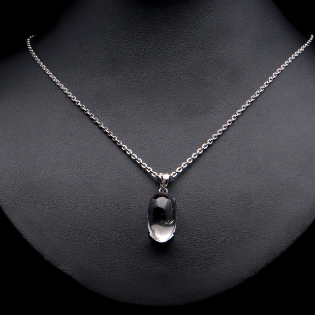 アイリスクォーツ 虹入り 水晶 ネックレス AAA 天然石 ペンダント高品質 Silver925 チェーン付き
