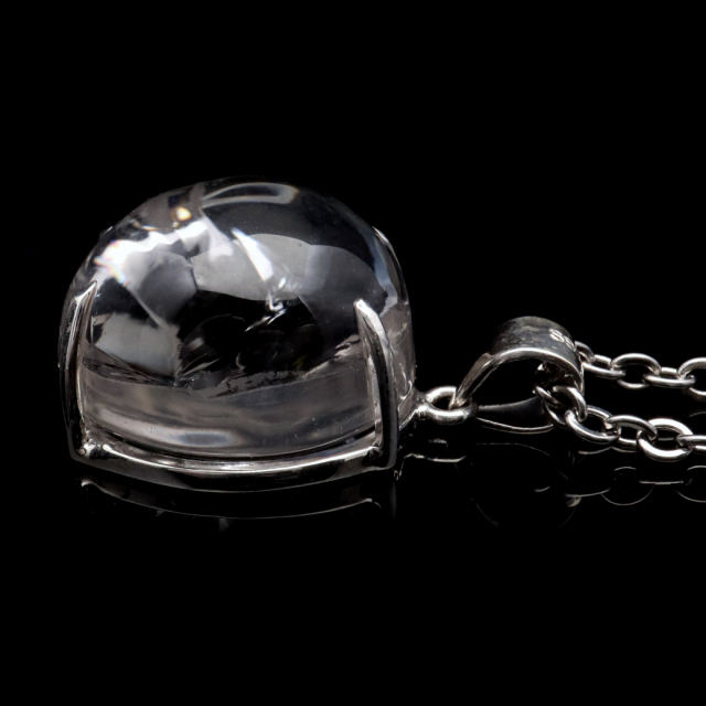 アイリスクォーツ 虹入り 水晶 ネックレス AAA 天然石 ペンダント高品質 Silver925 チェーン付き