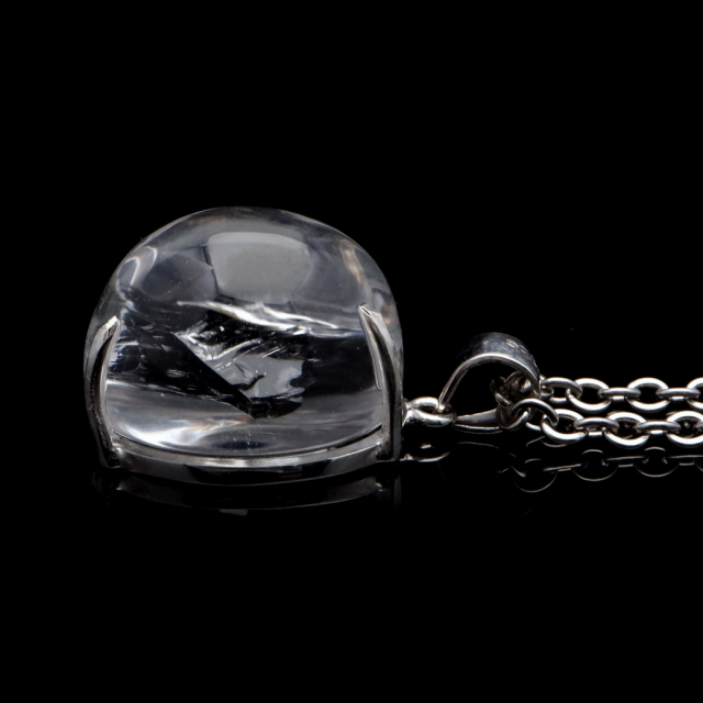 アイリスクォーツ 虹入り 水晶 ネックレス AAA 天然石 ペンダント高品質 Silver925 チェーン付き