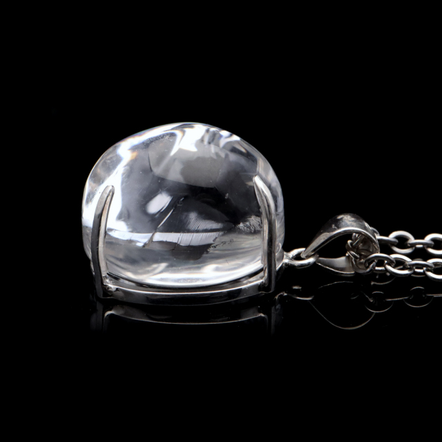 アイリスクォーツ 虹入り 水晶 ネックレス AAA 天然石 ペンダント高品質 Silver925 チェーン付き