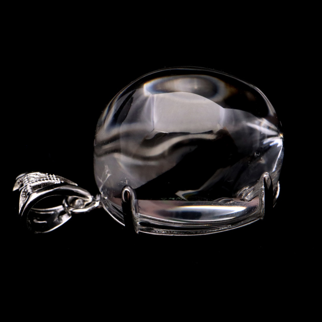 アイリスクォーツ 虹入り 水晶 ネックレス AAA 天然石 ペンダント高品質 Silver925 チェーン付き