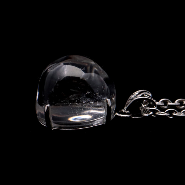 アイリスクォーツ 虹入り 水晶 ネックレス AAA 天然石 ペンダント高品質 Silver925 チェーン付き