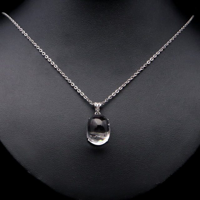 アイリスクォーツ 虹入り 水晶 ネックレス AAA 天然石 ペンダント高品質 Silver925 チェーン付き
