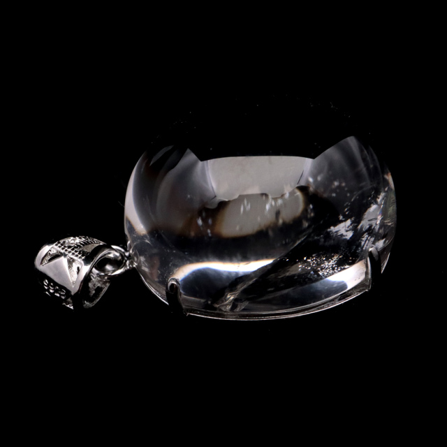 アイリスクォーツ 虹入り 水晶 ネックレス AAA 天然石 ペンダント高品質 Silver925 チェーン付き