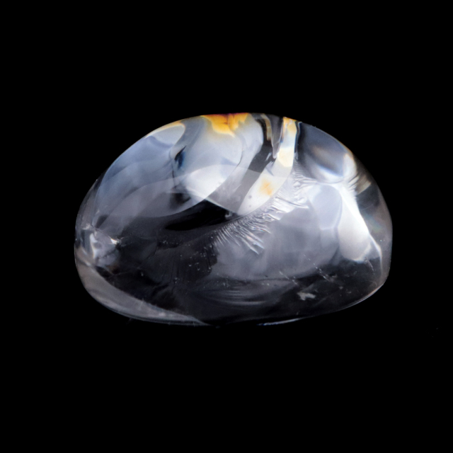 水晶 虹入り ルース タンブル アイリスクォーツ ハンドメイド