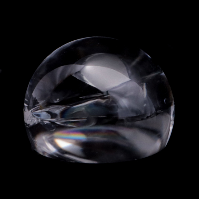 水晶 虹入り ルース タンブル アイリスクォーツ ハンドメイド パーツ