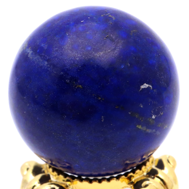 ラピスラズリ 丸玉 AAA 台付き アフガニスタン産 ナチュラル 天然無染色 天然石 青金石 置物 スフィア 1点もの lapis lazuli