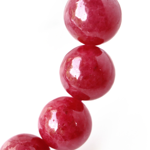 ロードナイト ブレスレット 10.5mm AAA ブラジル産 天然石 パワーストーン 薔薇輝石 1点物 Rhodonite